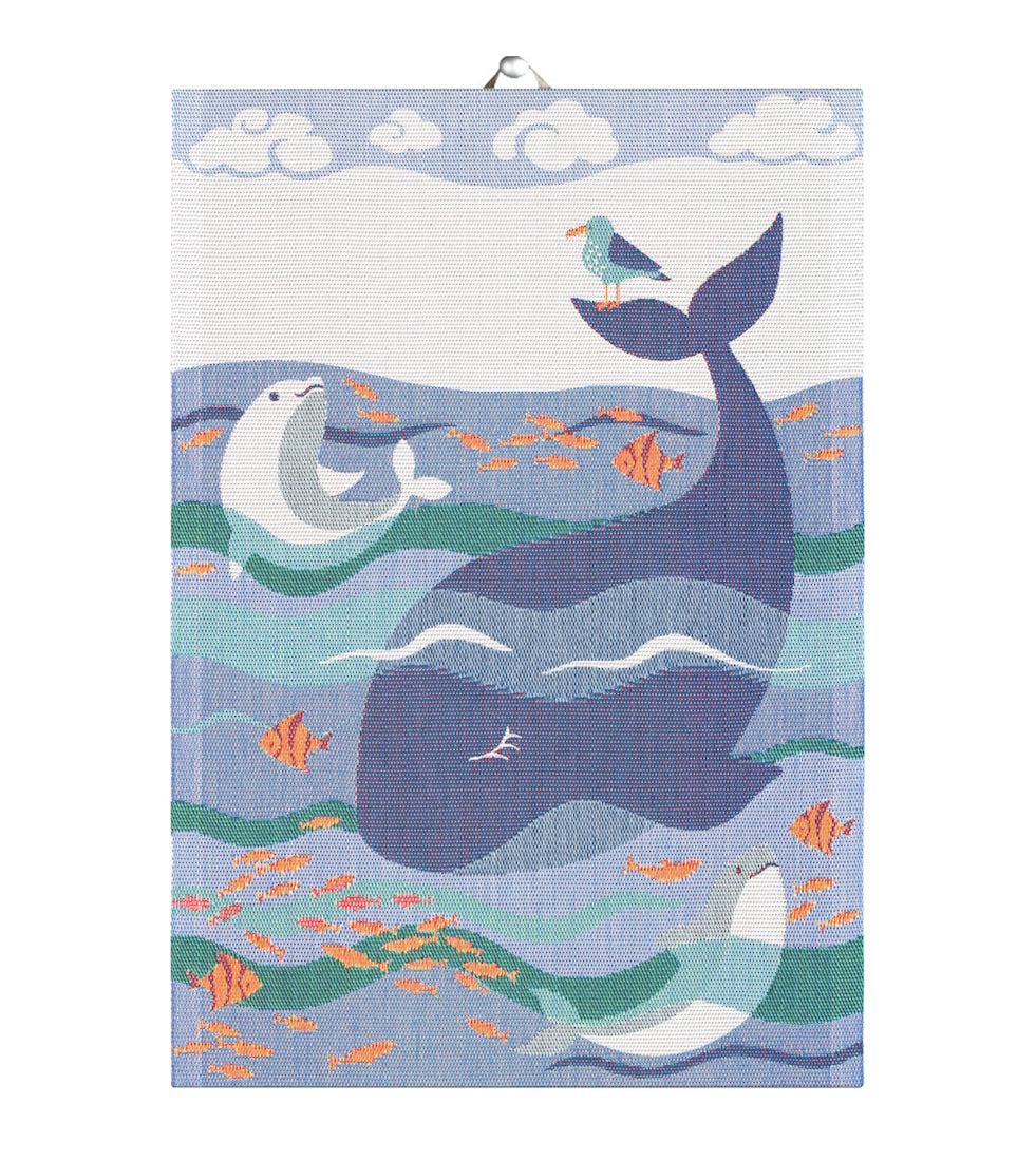 Ekelund Whale Tea Towel 35x50