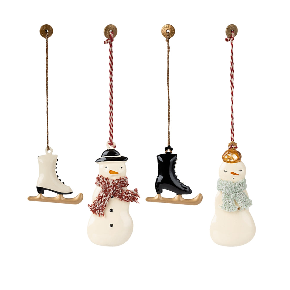 Maileg Metal Ornament Set Winter Wonderland