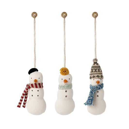 Maileg Snowman Ornament assorted