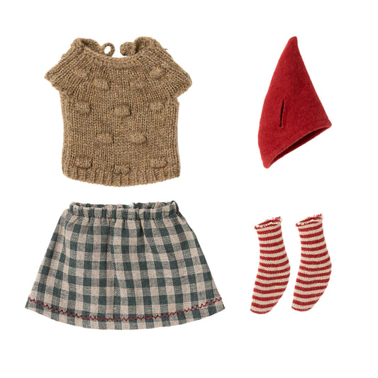 Maileg Christmas Clothes for Mouse Girl Medium