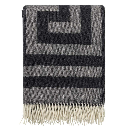 Klippan Memphis Merino-Wool Blanket Black