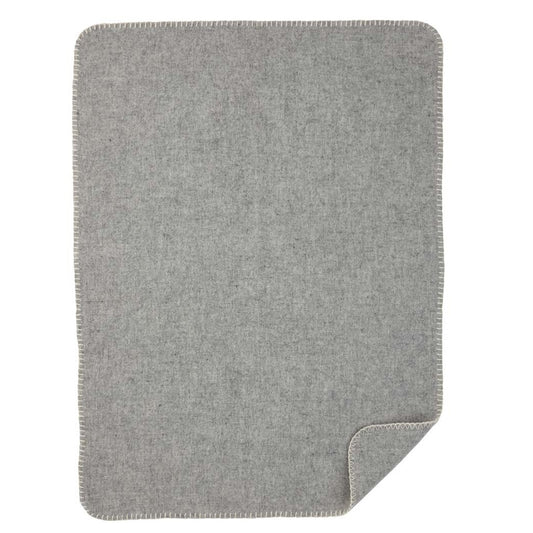 Klippan Soft Wool Merino Baby Blanket Light Grey