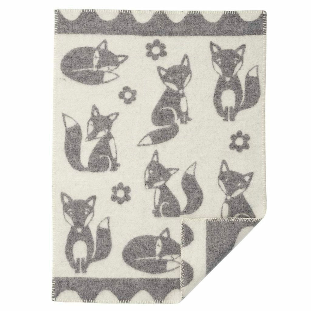 Klippan Fox Baby Wool Blanket