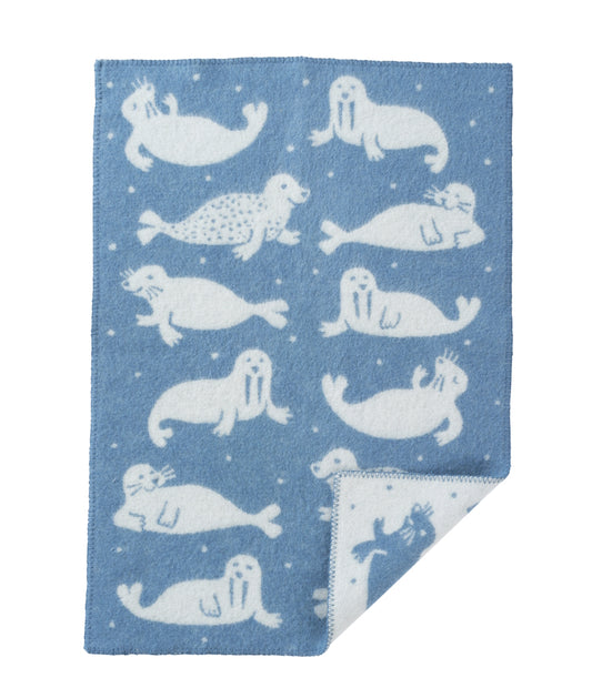 Klippan Seal Eco Wool Baby Blanket