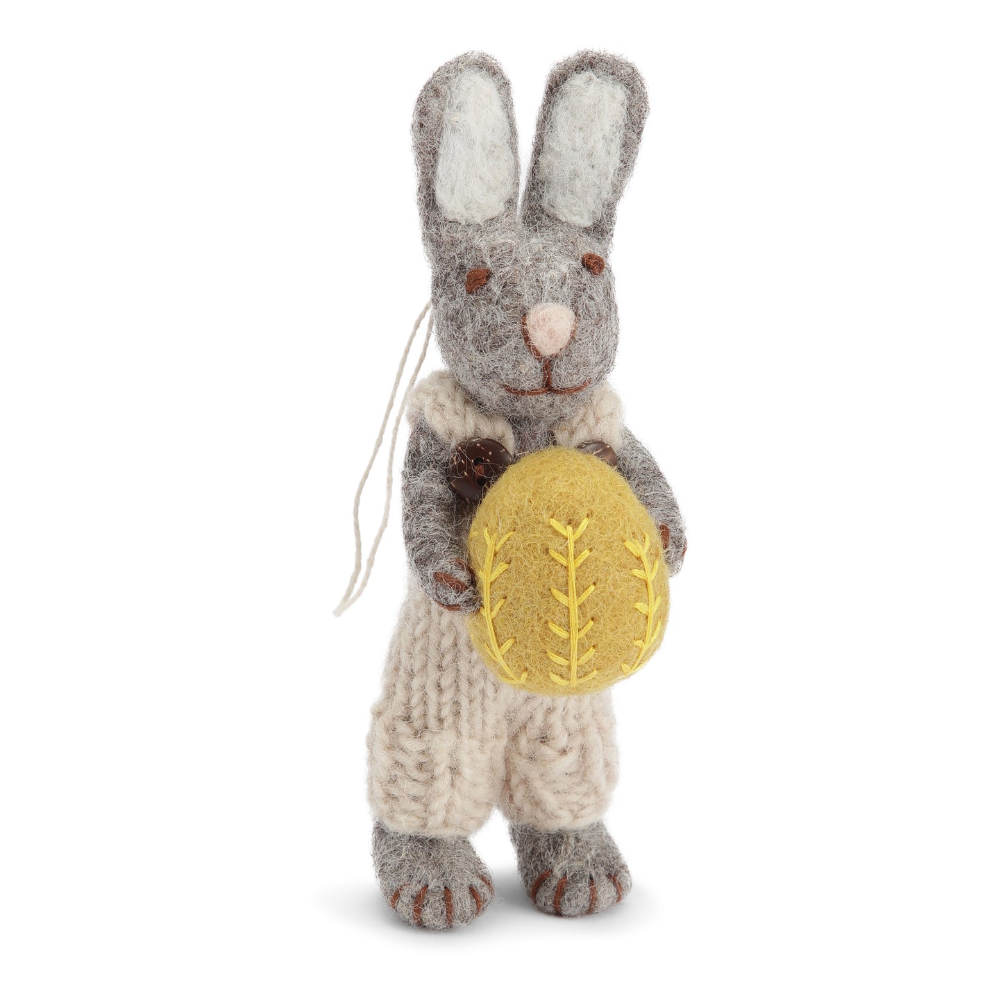 Gry & Sif Bunny Small Grey pants & yellow egg