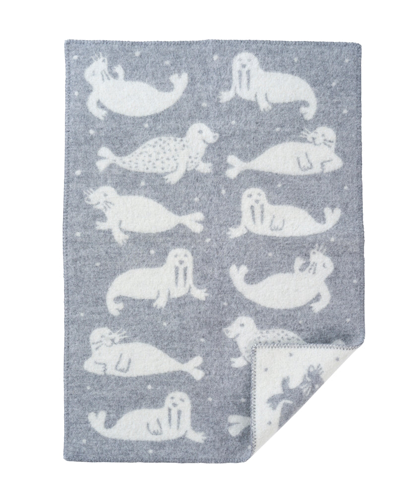 Klippan Seal Eco Wool Baby Blanket