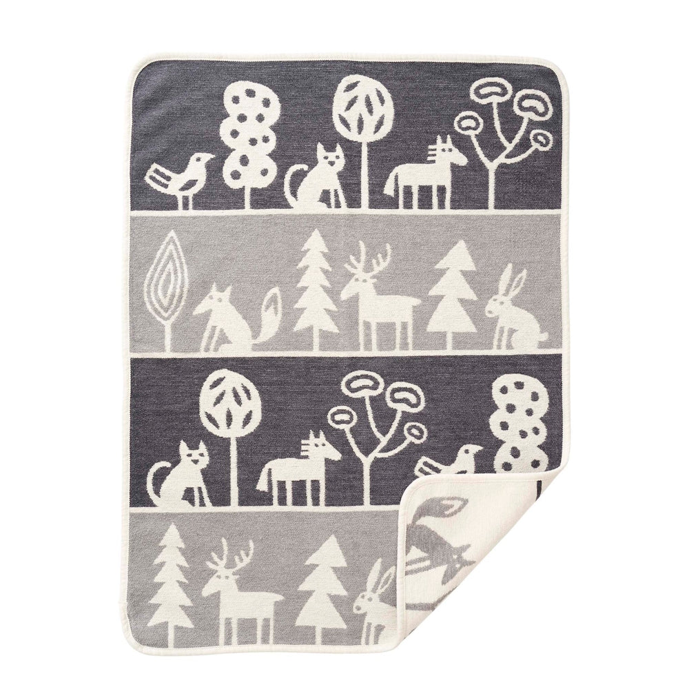 Klippan Wildlife Organic Cotton Baby Blanket