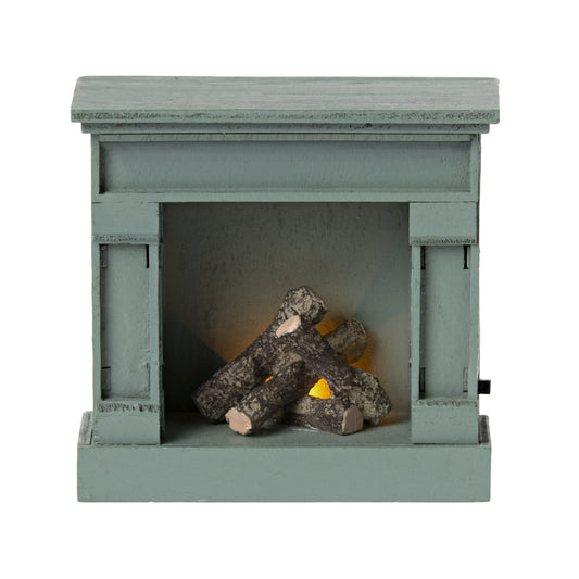 Maileg Miniature Fireplace Blue