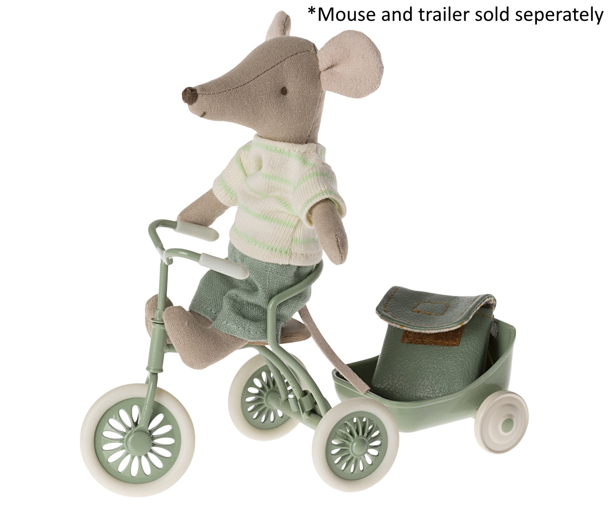 Maileg Abri a Tricycle Mouse Green