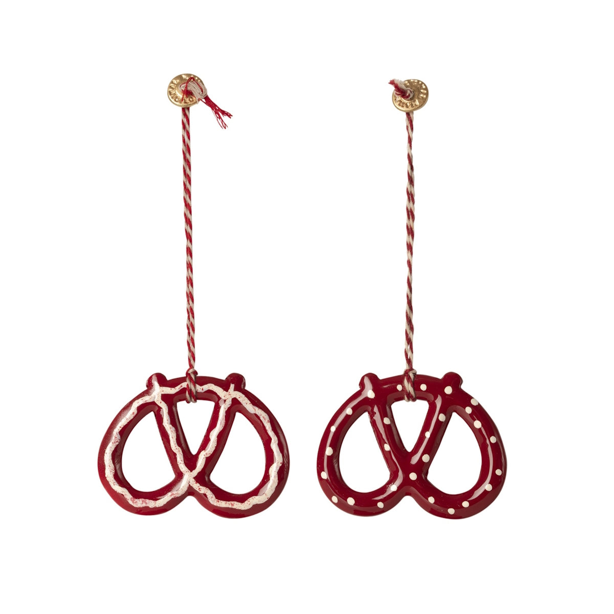 Maileg Metal Ornament Pretzel assorted