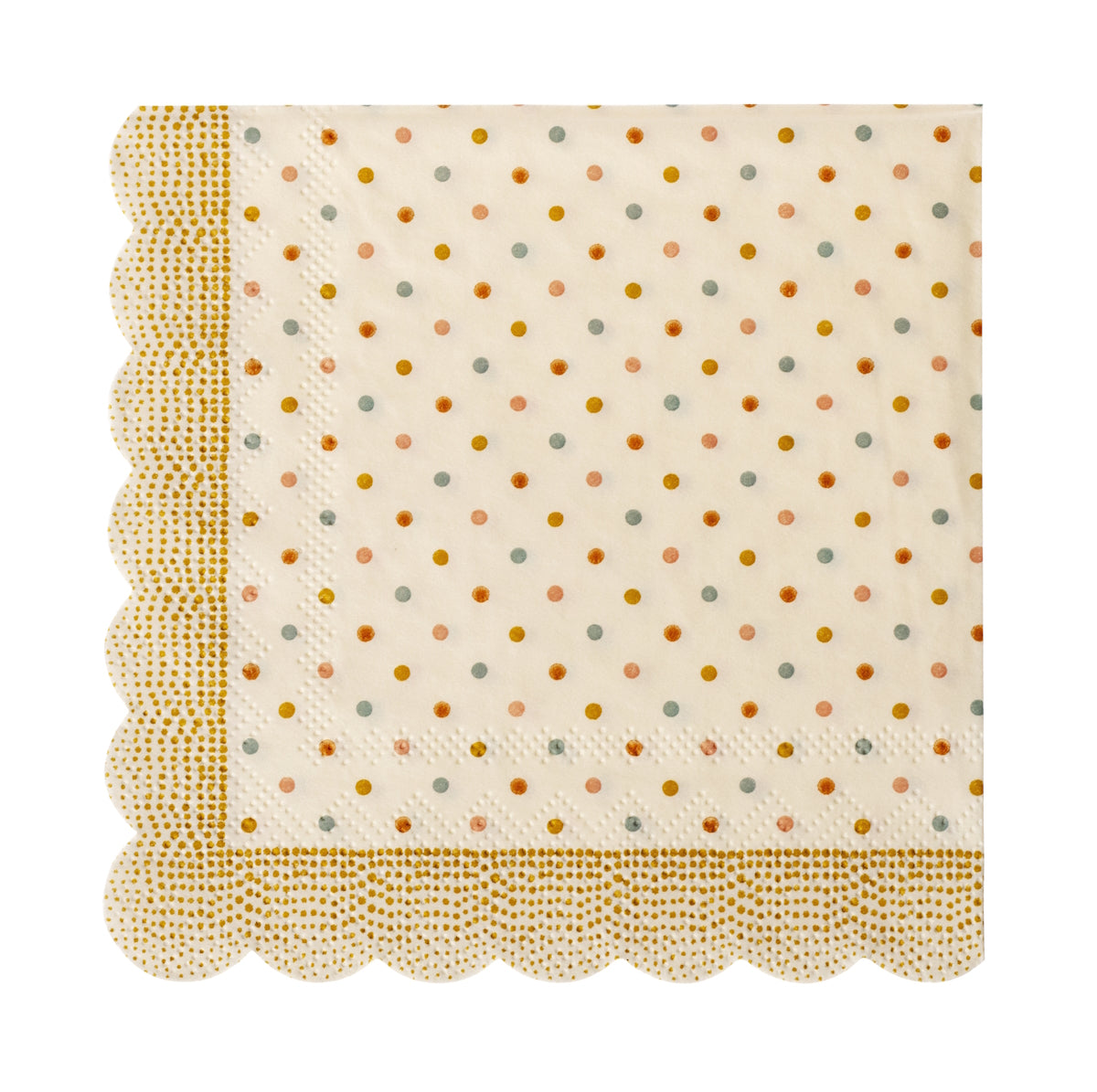 Maileg Napkin Multi Dots Ocher