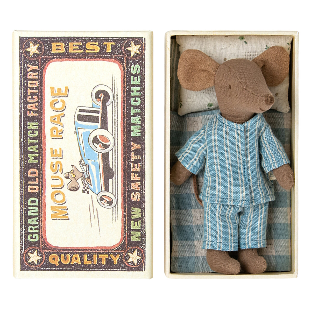 Maileg Mouse Big Brother Brown in box