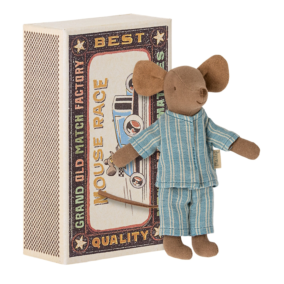 Maileg Mouse Big Brother Brown in box