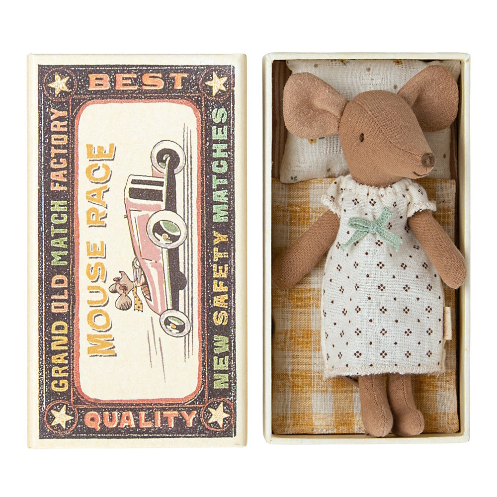 Maileg Mouse Big Sister Brown in box