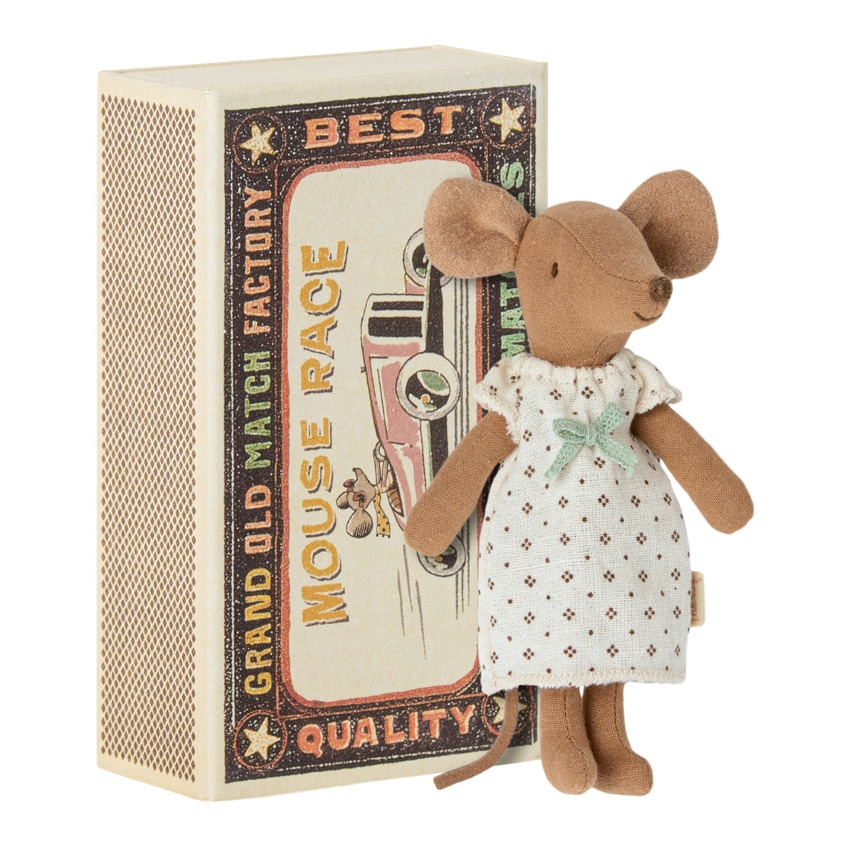 Maileg Mouse Big Sister Brown in box