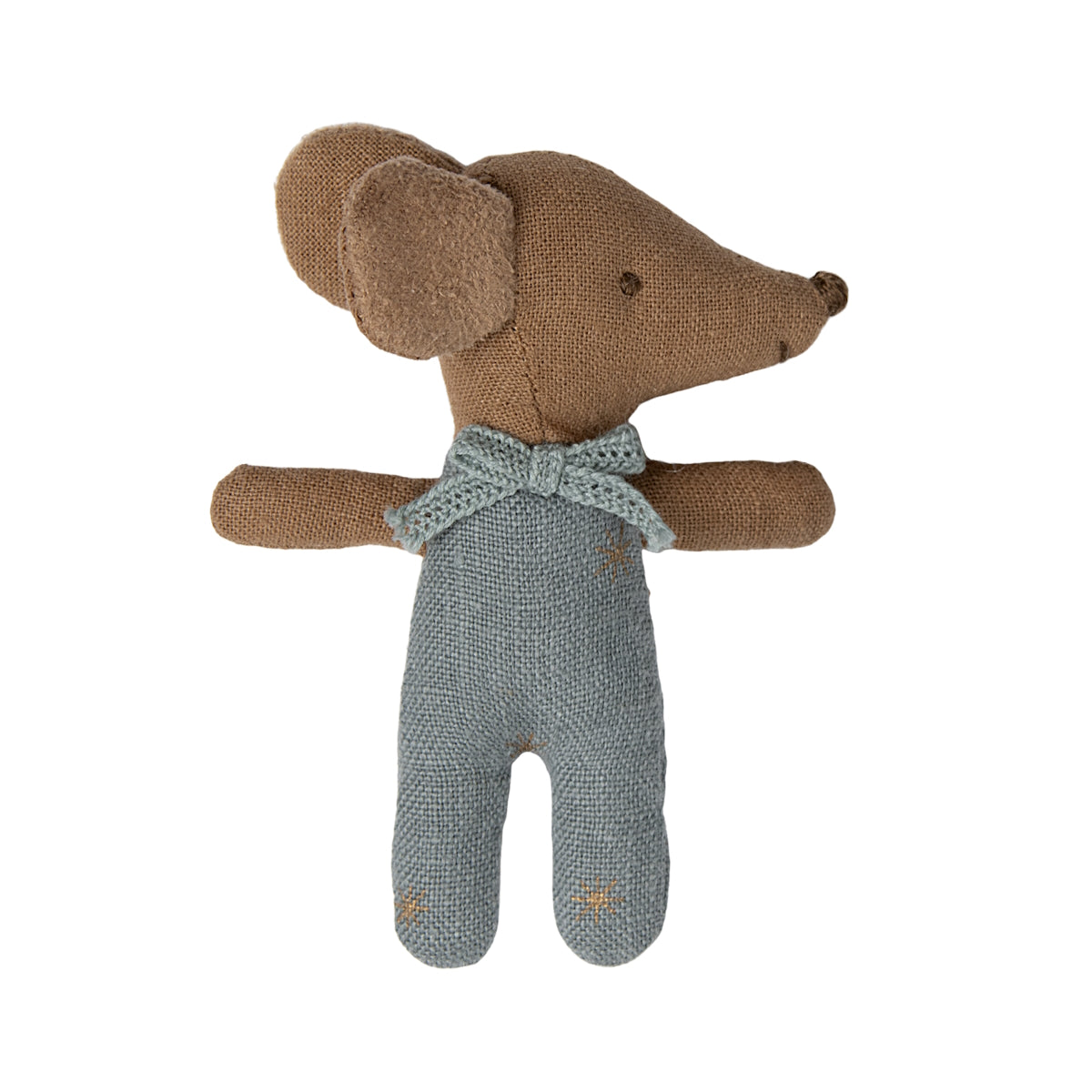 Maileg Sleepy Wakey Baby Mouse in Box Blue