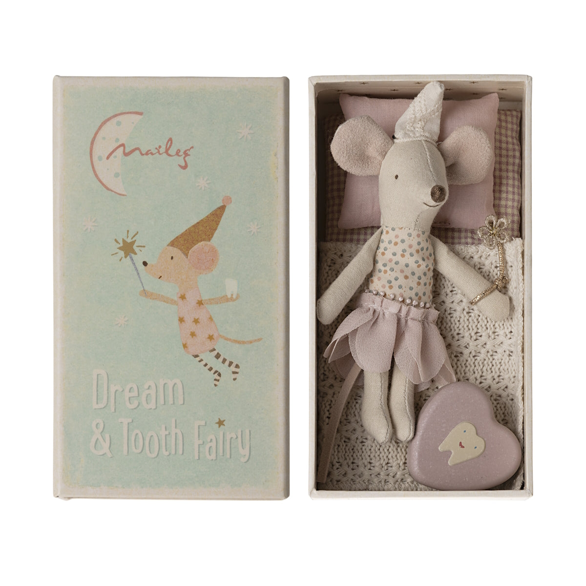 Maileg Tooth Fairy Mouse Little Sister in box