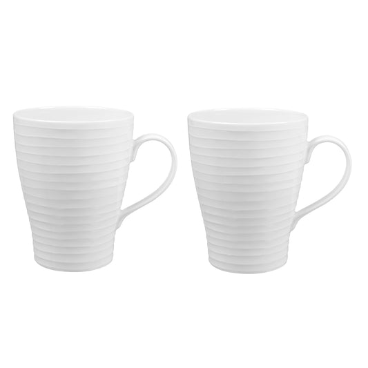 Design House Stockholm Blond Mug 300ml White Stripe 2pk