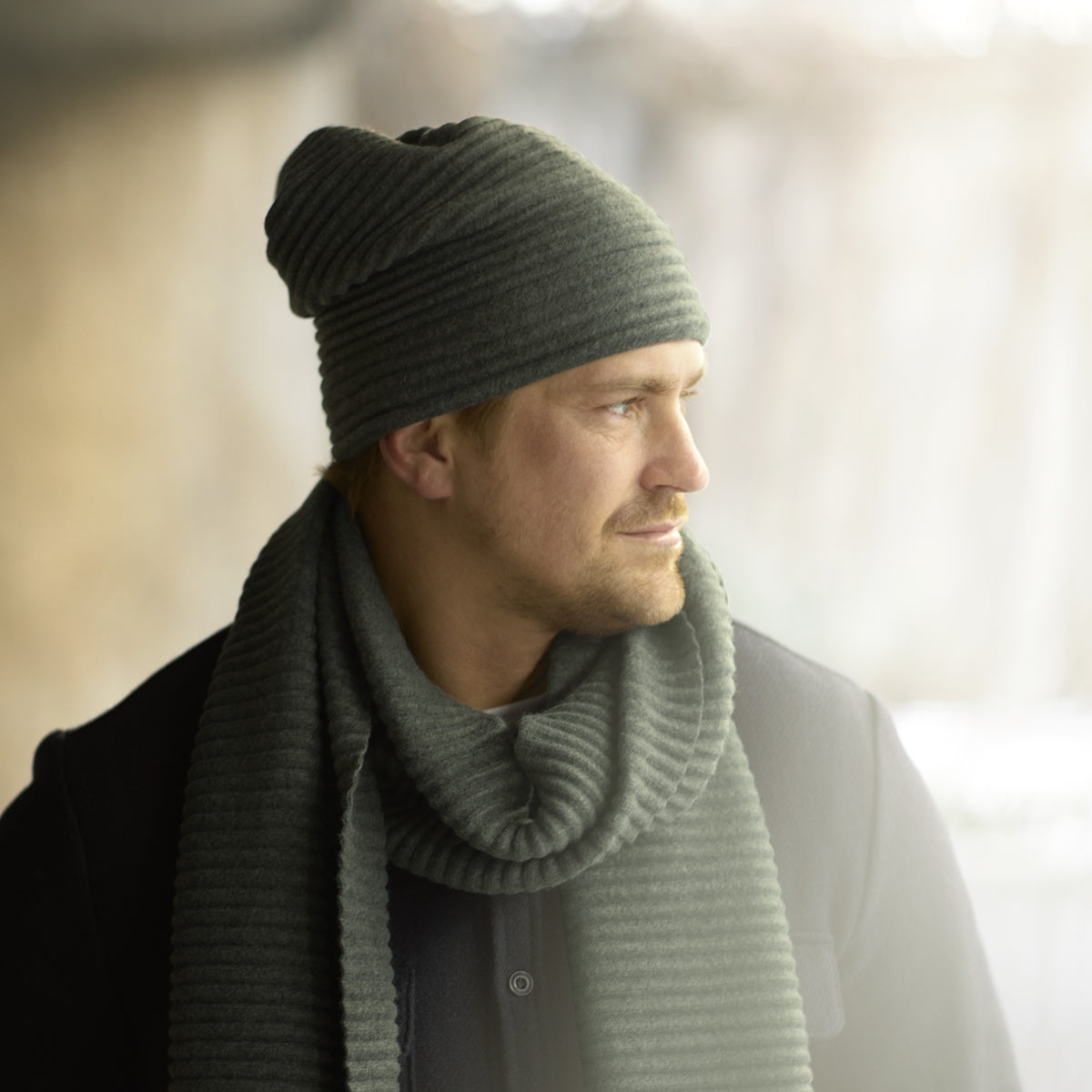 Design House Stockholm Pleece Beanie Forest Green