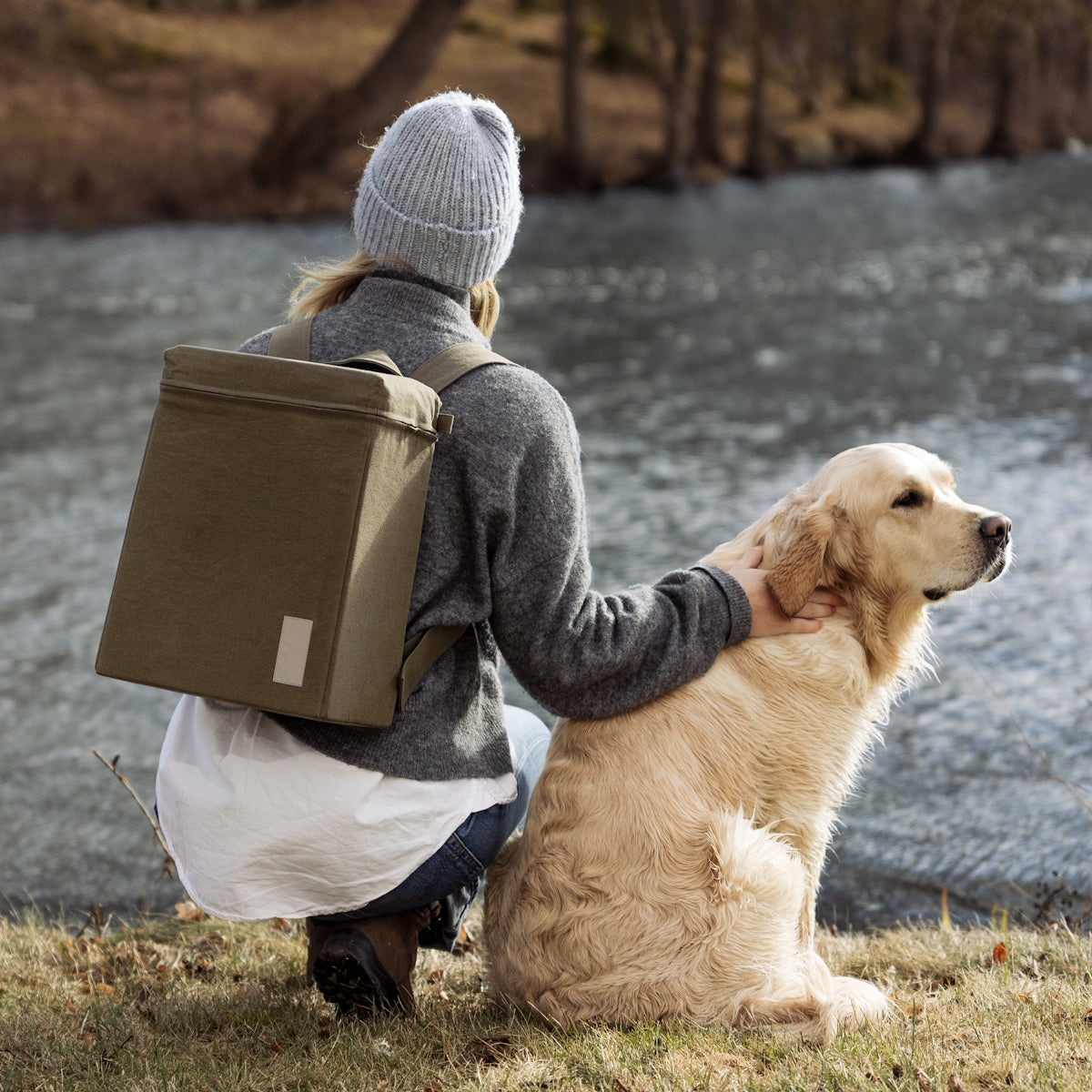 Design House Stockholm Thermo Backpack Olive