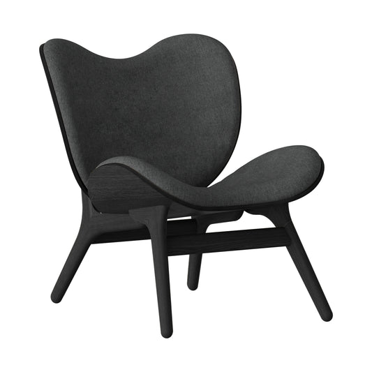 A Conversation Piece Lounge Chair Low Black Oak