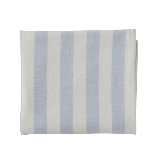 OYOY Striped Tablecloth 200x140 Ice Blue