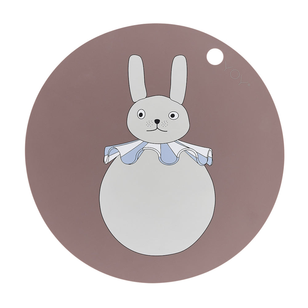 OYOY Rabbit Pompom Placemat