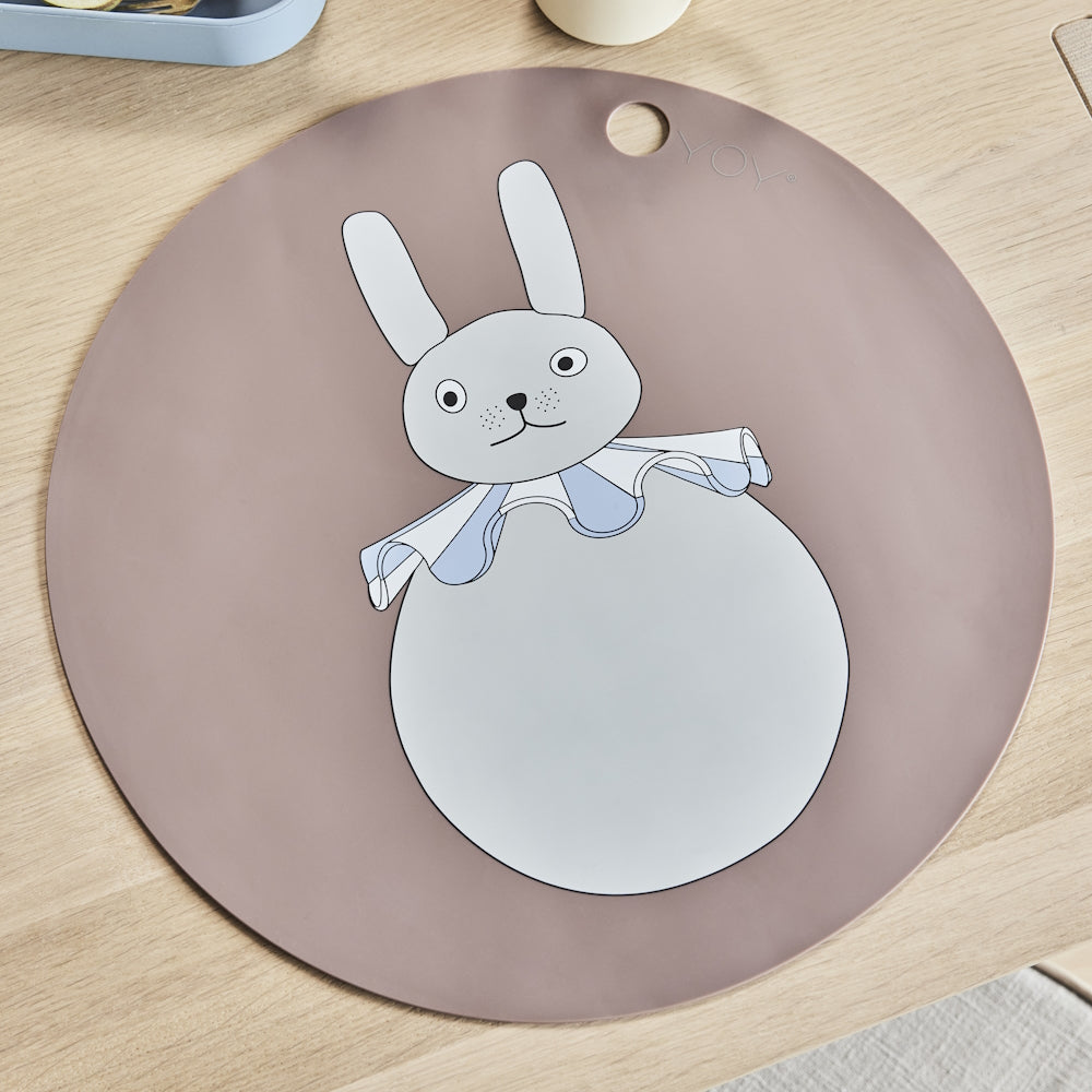 OYOY Rabbit Pompom Placemat