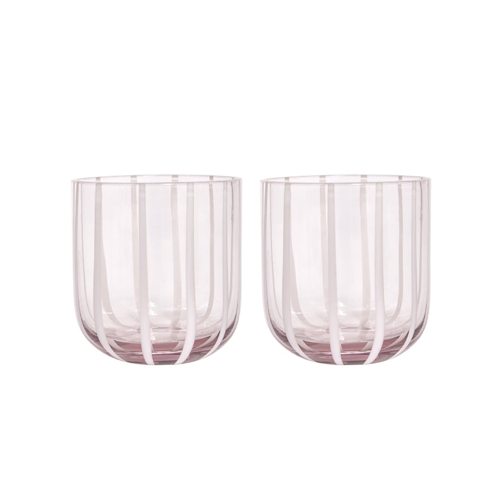 OYOY Mizu Glass 2pk Rose