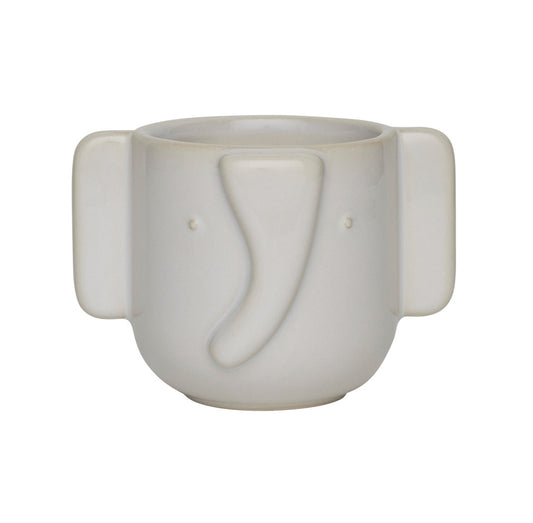 OYOY Elephant Pot Offwhite