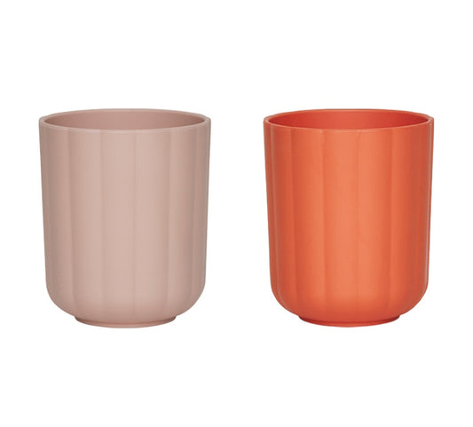 OYOY Pullo Cup Rose-Apricot 2pack