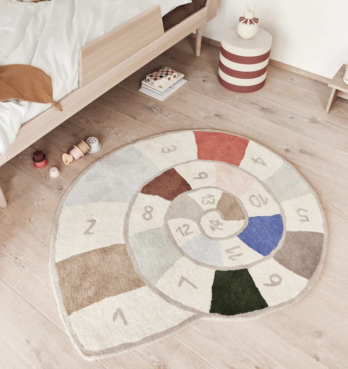 OYOY Nautilus Hopscotch Rug Multi