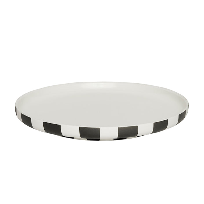 OYOY Toppu Lunch Plate White-Black