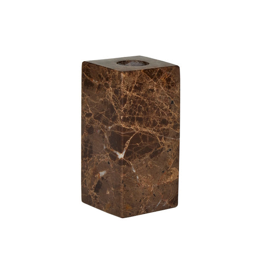 OYOY Savi Square Marble Candleholder High Choko