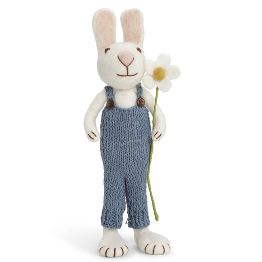 Gry & Sif Bunny XL White pants & daisy