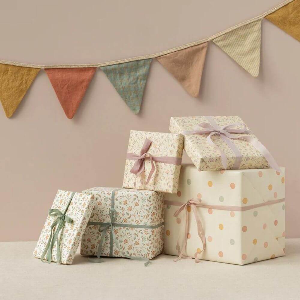 Maileg Gift Wrap Merle Heather 10m