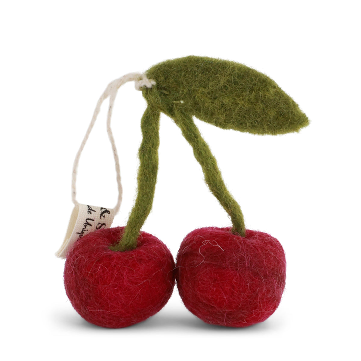 Gry & Sif Cherry Felted Ornament