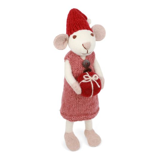 Gry & Sif Mouse Big White Red Dress & Present