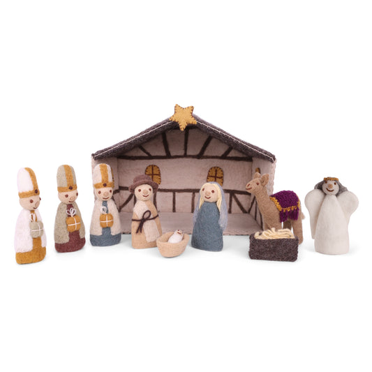 Gry & Sif Nativity Felted Play Set Open