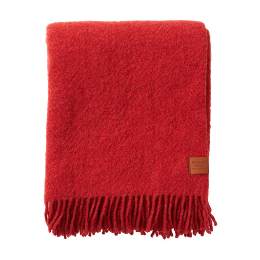 Klippan Cottage Wool Blanket Red