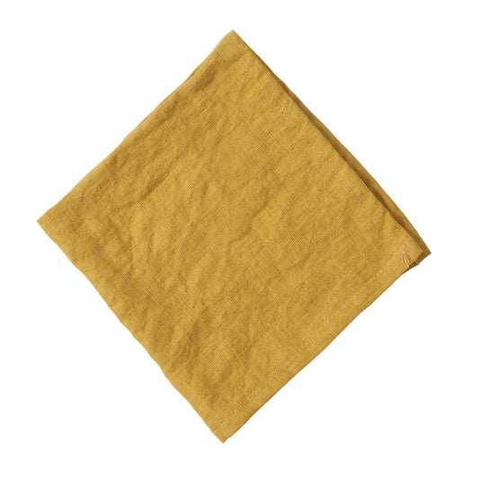 Klippan Linn Stonewashed Linen Napkin Mustard