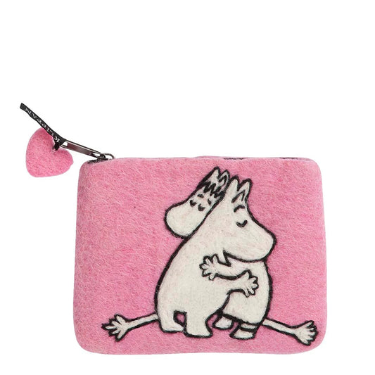 Klippan Moomin Pink Love Hand Felted Purse