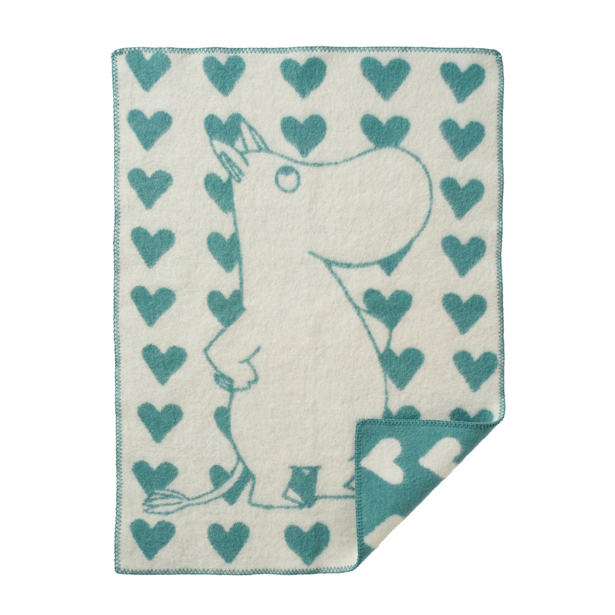 Klippan Moomin Heart Baby Wool Blanket