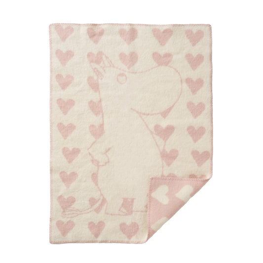 Klippan Moomin Heart Baby Wool Blanket