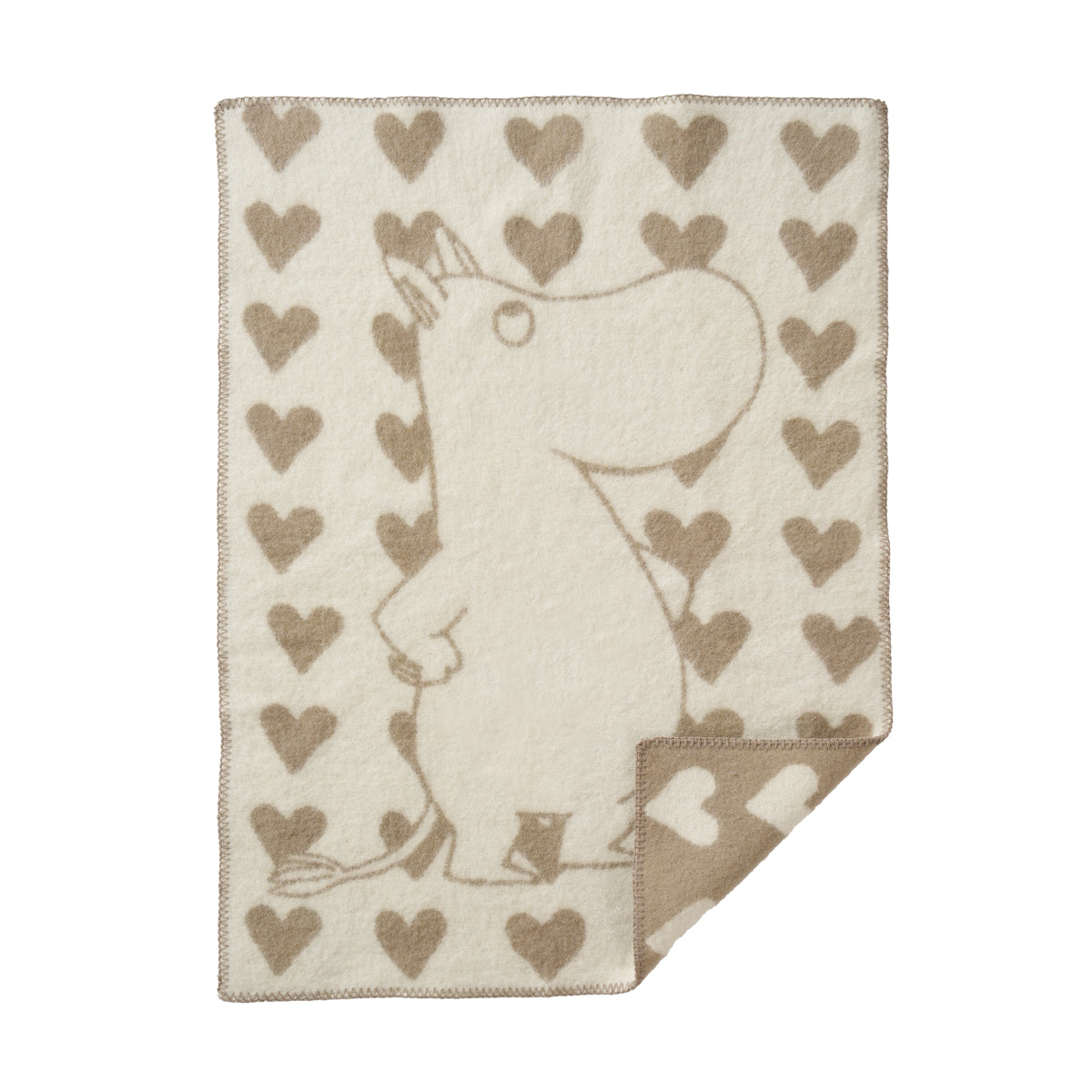 Klippan Moomin Heart Baby Wool Blanket