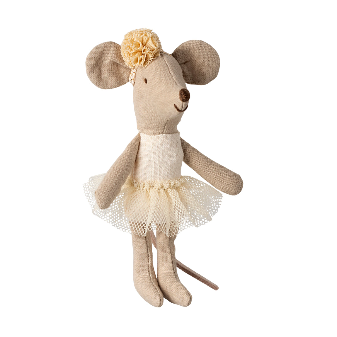 Maileg Ballerina Mouse Little Sister off-white