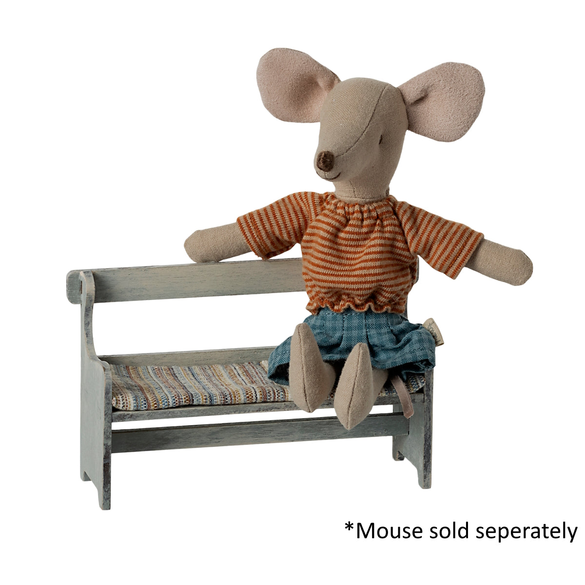 Maileg Bench Mouse Off White