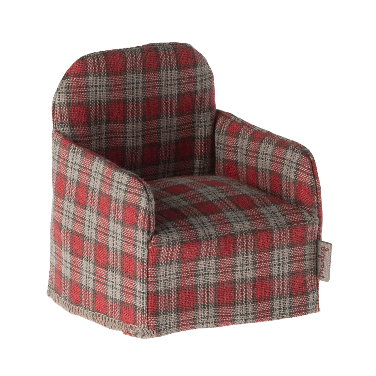 Maileg Chair Mouse Red Checker