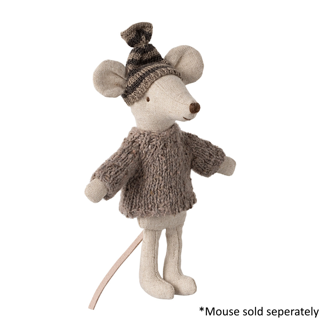 Maileg Knitted Sweater and Hat for Big Brother Mouse