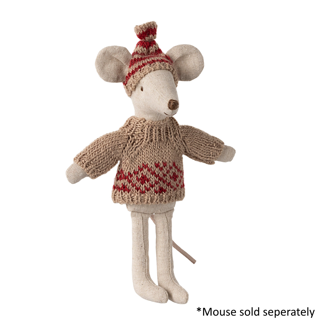 Maileg Knitted Sweater and Hat for Mum Mouse